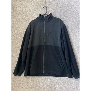 Snozu Woman’s Black Full Zip Side Pockets Fleece Jacket Soft Shell Size XL